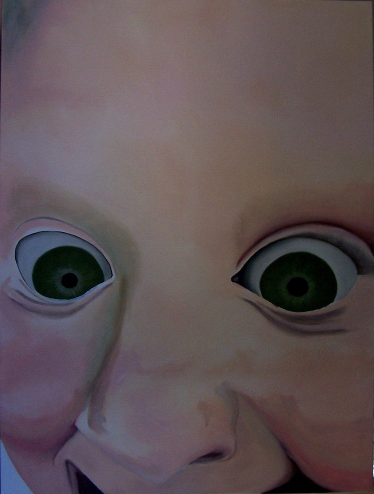 imp underpainting, 36 x 48"